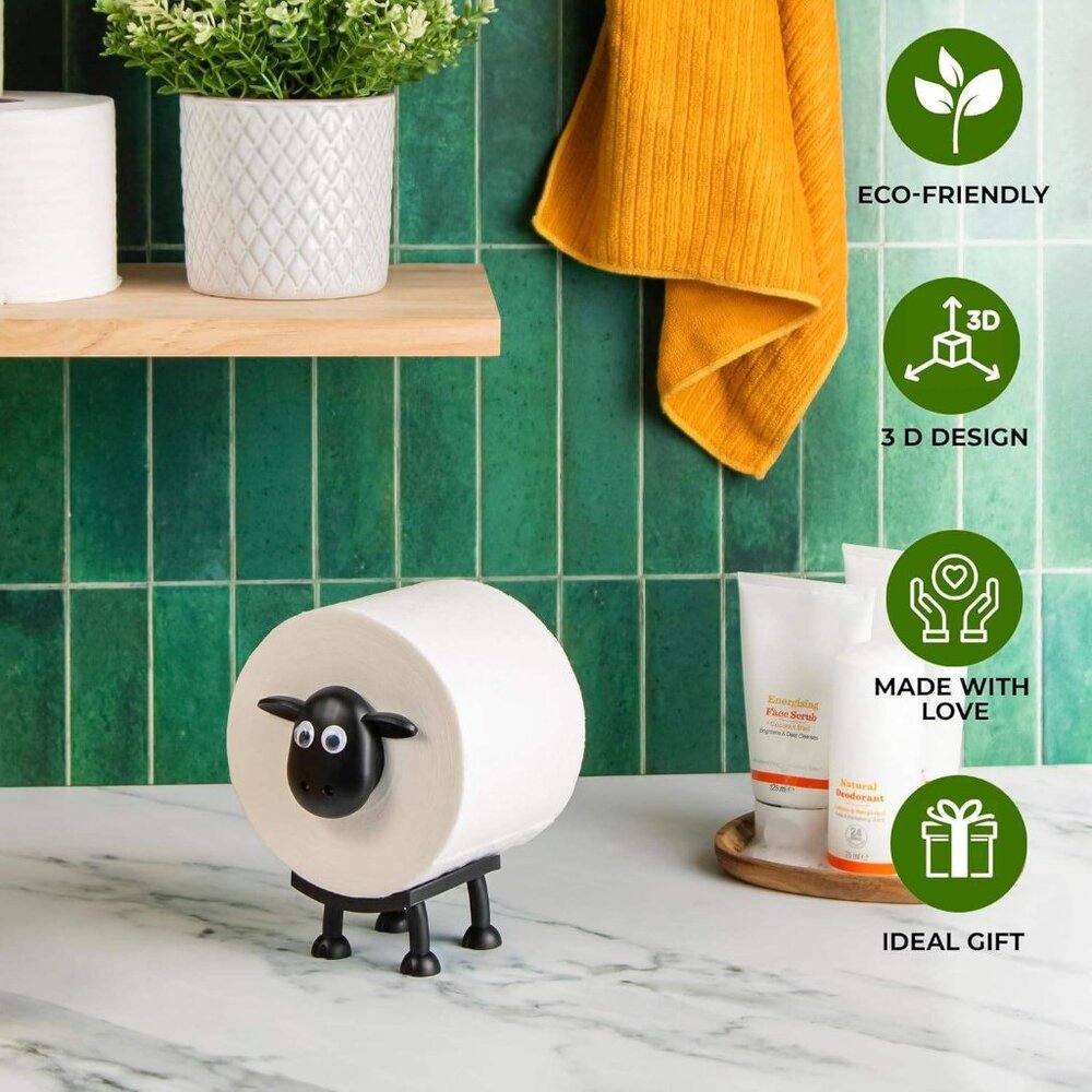 Funny Toilet Paper Holder Free Standing Bathroom Set(1 pack)